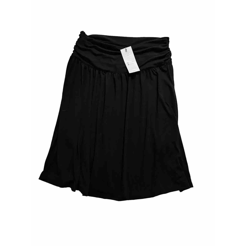 Emery Rose NEW Women's Large NWT Ruched Wideband Waist Skirt Black NWT CUTE - Picture 11 of 15